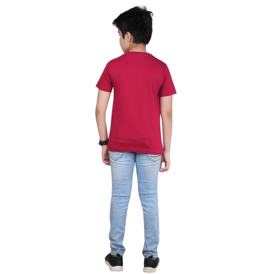 Generic Boy's Cotton Grapic Printed Round Neck T-Shirt (Marron) Generic Boy's Cotton Grapic Printed Round Neck T-Shirt (Marron)