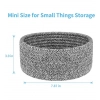 Generic Cotton 8x3 Inch Kidi Round 1 Pcs Bedside Organizer With Out Lid (Black)