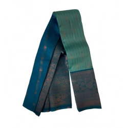 Generic Women's Soft Silk Wooven Saree With Unstitched Blouse 5.5Mtr (Dark Pista)