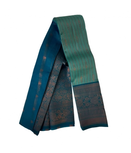 Generic Women's Soft Silk Wooven Saree With Unstitched Blouse 5.5Mtr (Dark Pista)