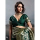 Generic Women's Silk Blend Printed Saree With Unstitched Blouse 5.5Mtr (Dark Green) Generic Women's Silk Blend Printed Saree With Unstitched Blouse 5.5Mtr (Dark Green)