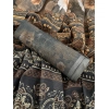 Generic Women's Linen Cotton  Printed Saree With Unstitched Blouse 5.5Mtr (Beige)