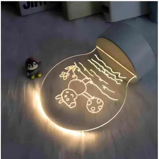 Generic Glass 3D Illusion LED Creative Visualization Lamp