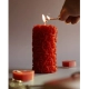 Generic Soya Wax Small Rose Designer Pillar Scented Candle