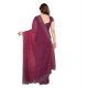 Generic Women's Georgette Printed Saree With Unstitched Blouse 5.5Mtr (Purple) Generic Women's Georgette Printed Saree With Unstitched Blouse 5.5Mtr (Purple)