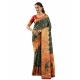 Generic Women's Faux_Banarasi Woven Motifs Saree With Unstitched Blouse 5.5Mtr (Dark_Green) Generic Women's Faux_Banarasi Woven Motifs Saree With Unstitched Blouse 5.5Mtr (Dark_Green)