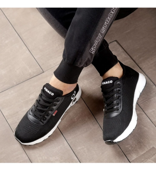 Generic Men's Casual Mesh Lace-ups Casual Shoes (Black)