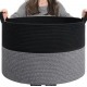 Generic Cotton Pack Of_1 16x14 Inch Storage Basket For Clothes With Out Lid (Black-Gray) Generic Cotton Pack Of_1 16x14 Inch Storage Basket For Clothes With Out Lid (Black-Gray)