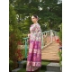 Generic Women's Faux_Tussar Kalamkari_Print Saree With Unstitched Blouse 5.5Mtr (Purple)