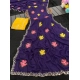 Generic Women's Georgette Embellished Saree With Unstitched Blouse 5.5Mtr (Purple) Generic Women's Georgette Embellished Saree With Unstitched Blouse 5.5Mtr (Purple)
