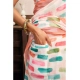 Generic Women's Linen Cotton Printed Ready To Wear With Pocket Saree With Unstitched Blouse 5.5 Mtr (Multicolor)