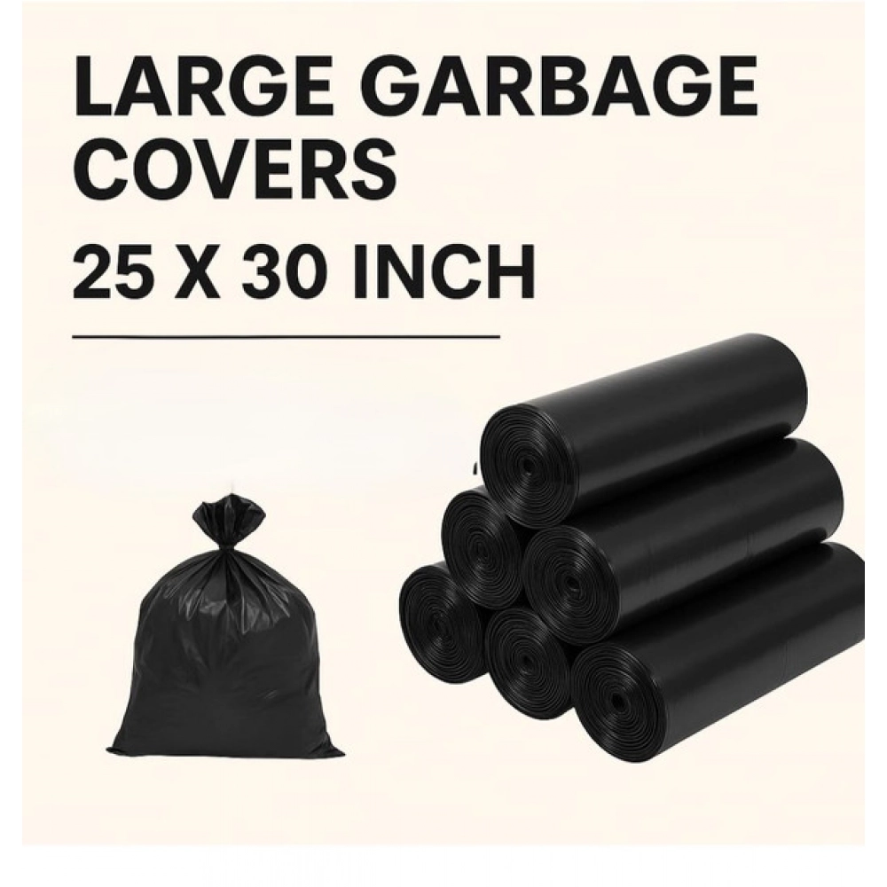 Generic Pack of 3 Biodegradeable Vegetable-Paper 25 x 30 Inches Garbage Bag (Black) - Image 3