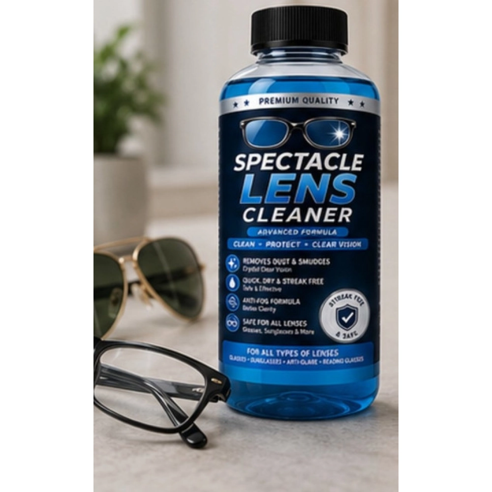 Generic Pack of 2 Spectacle Lens Cleaner Liquid Bottles 100 ML - Image 5