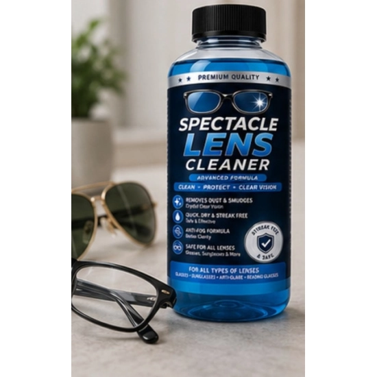 Generic Pack of 2 Spectacle Lens Cleaner Liquid Bottles 100 ML Generic Pack of 2 Spectacle Lens Cleaner Liquid Bottles 100 ML