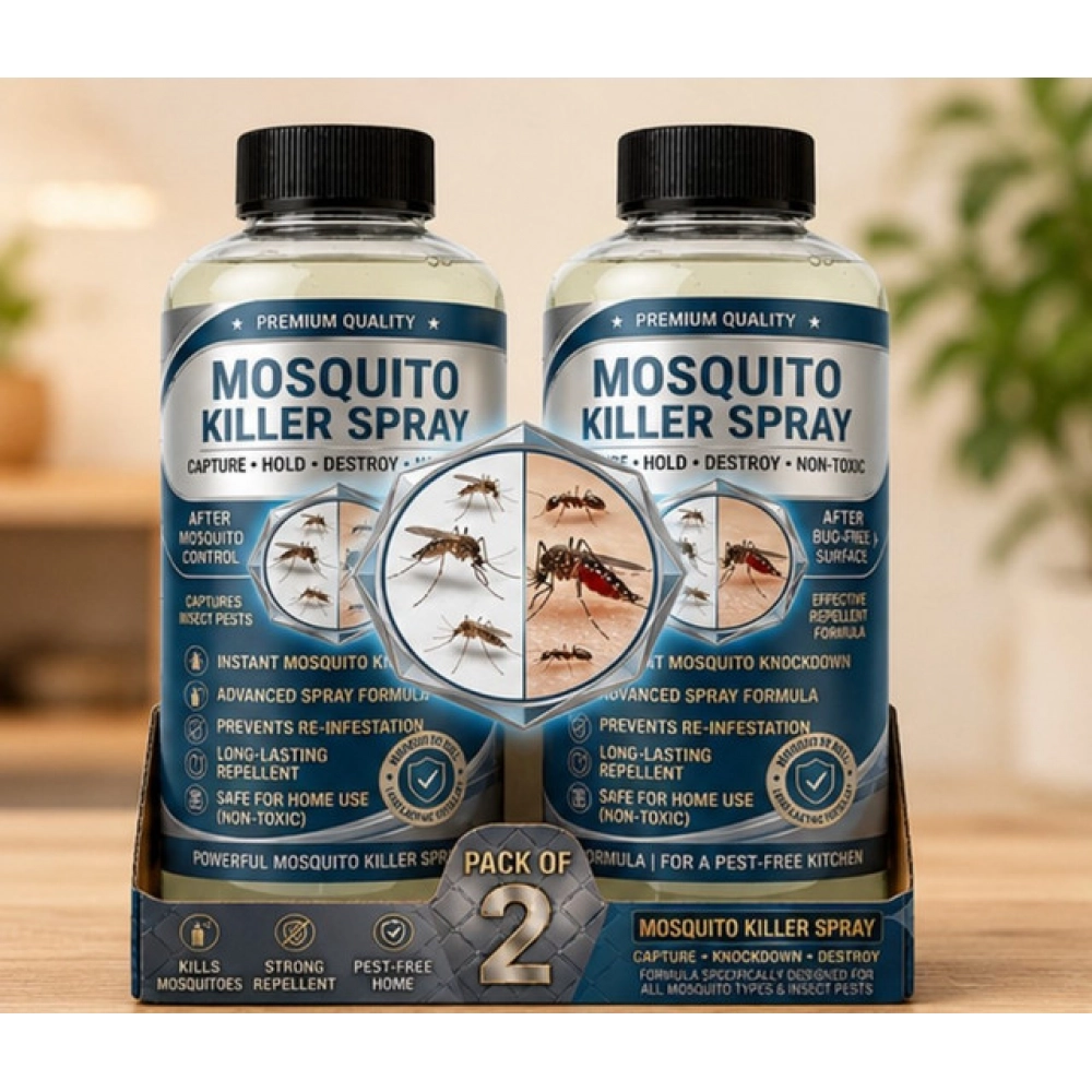 Generic Pack of 2 Mosquito Killer Liquid Bottles 100 ML - Image 3