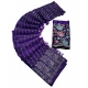 Generic Women's Georgette Striped Saree With Unstitched Blouse 5.5Mtr (Purple) Generic Women's Georgette Striped Saree With Unstitched Blouse 5.5Mtr (Purple)