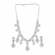 Generic Women's Brass Silver Plated Necklace set (Pink) Generic Women's Brass Silver Plated Necklace set (Pink)
