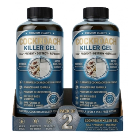 Generic Pack of 2 Cockroach Killer Gel Bottles 100 ML Generic Pack of 2 Cockroach Killer Gel Bottles 100 ML