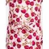 Generic Girl's Polyester Crepe Floral Bell Sleeve Dress (Red-Pink) Generic Girl's Polyester Crepe Floral Bell Sleeve Dress (Red-Pink)