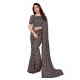 Generic Women's Georgette Printed Saree With Unstitched Blouse 5.5Mtr (Black) Generic Women's Georgette Printed Saree With Unstitched Blouse 5.5Mtr (Black)