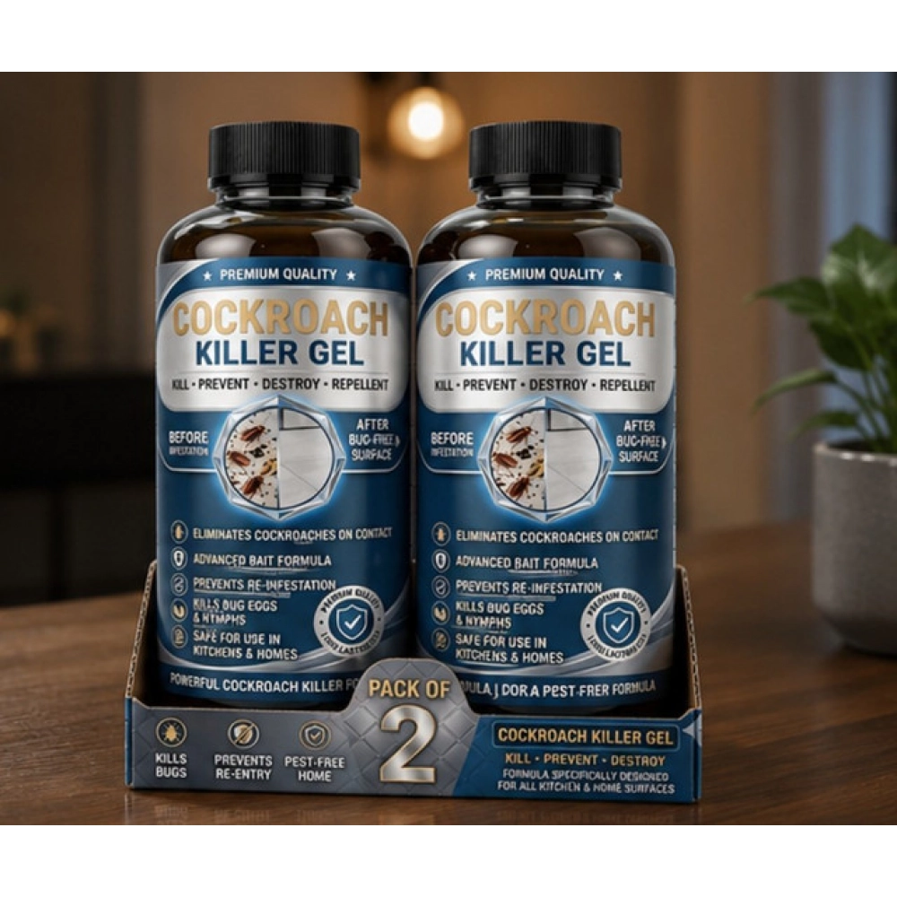 Generic Pack of 2 Cockroach Killer Gel Bottles 100 ML - Image 3