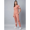 Generic Women's Cotton Striped Short Sleeve Tracksuit (Pink)