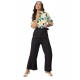 Generic Women's Polyester Floral Half Sleeves Jumpsuit (Multicolor) Generic Women's Polyester Floral Half Sleeves Jumpsuit (Multicolor)