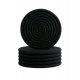 Generic Cotton Rope Drink Coasters 6 Pcs Set (Black)