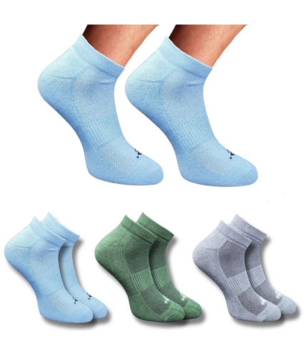 Generic 3_Pair Set Unisex Casual Cotton Printed Low Cut Socks (Multicolor)