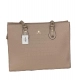 Generic Women's Polyurethane Croco Shoulder Tote Bag (Beige)
