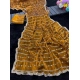 Generic Women's Slik Embellished Saree With Unstitched Blouse 5.5Mtr (Mustard)
