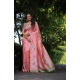 Generic Women's Faux_Tussar Floral_Print Saree With Unstitched Blouse 5.5Mtr (Peach) Generic Women's Faux_Tussar Floral_Print Saree With Unstitched Blouse 5.5Mtr (Peach)