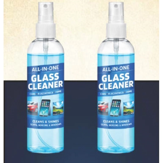 Generic Pack of 2 All-in-One Glass Cleaner Spray Bottles 200 ML