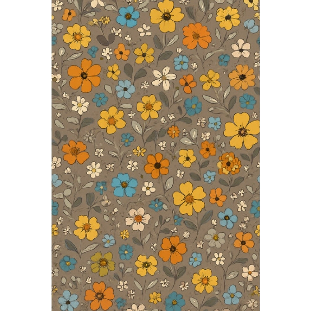 Generic Microfiber Floral Printed Single Bedsheet with 1 Pillow Cover (Multicolor)