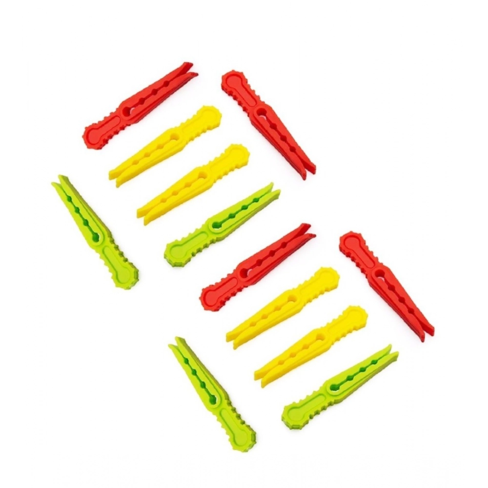 Generic Pack of 4_Cloth Hanger Clips 36Pcs set – Multi-Purpose Clothes Pegs (Color: Assorted )
