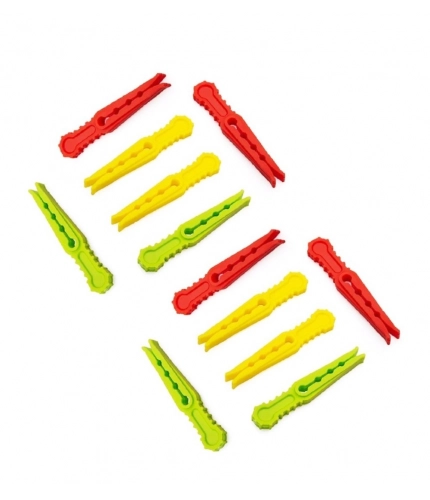 Generic Pack of 4_Cloth Hanger Clips 36Pcs set – Multi-Purpose Clothes Pegs (Color: Assorted )