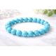 Generic Natural Crystal 8mm Turquoise Bracelet (Sky Blue)