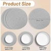 Generic Cotton Dining Table Round Placemat Mats Set of 4 (Grey) Generic Cotton Dining Table Round Placemat Mats Set of 4 (Grey)