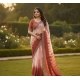 Generic Women's Georgette Striped Saree With Unstitched Blouse 5.5Mtr (Peach) Generic Women's Georgette Striped Saree With Unstitched Blouse 5.5Mtr (Peach)