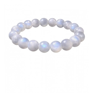 Generic Natural Crystal 8mm Moonstone Bracelet (White)