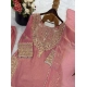 Generic Women's Silk Embroidered 3/4th Sleeve Round Kurti With Sharara Pant and Dupatta Set (Pink) Generic Women's Silk Embroidered 3/4th Sleeve Round Kurti With Sharara Pant and Dupatta Set (Pink)