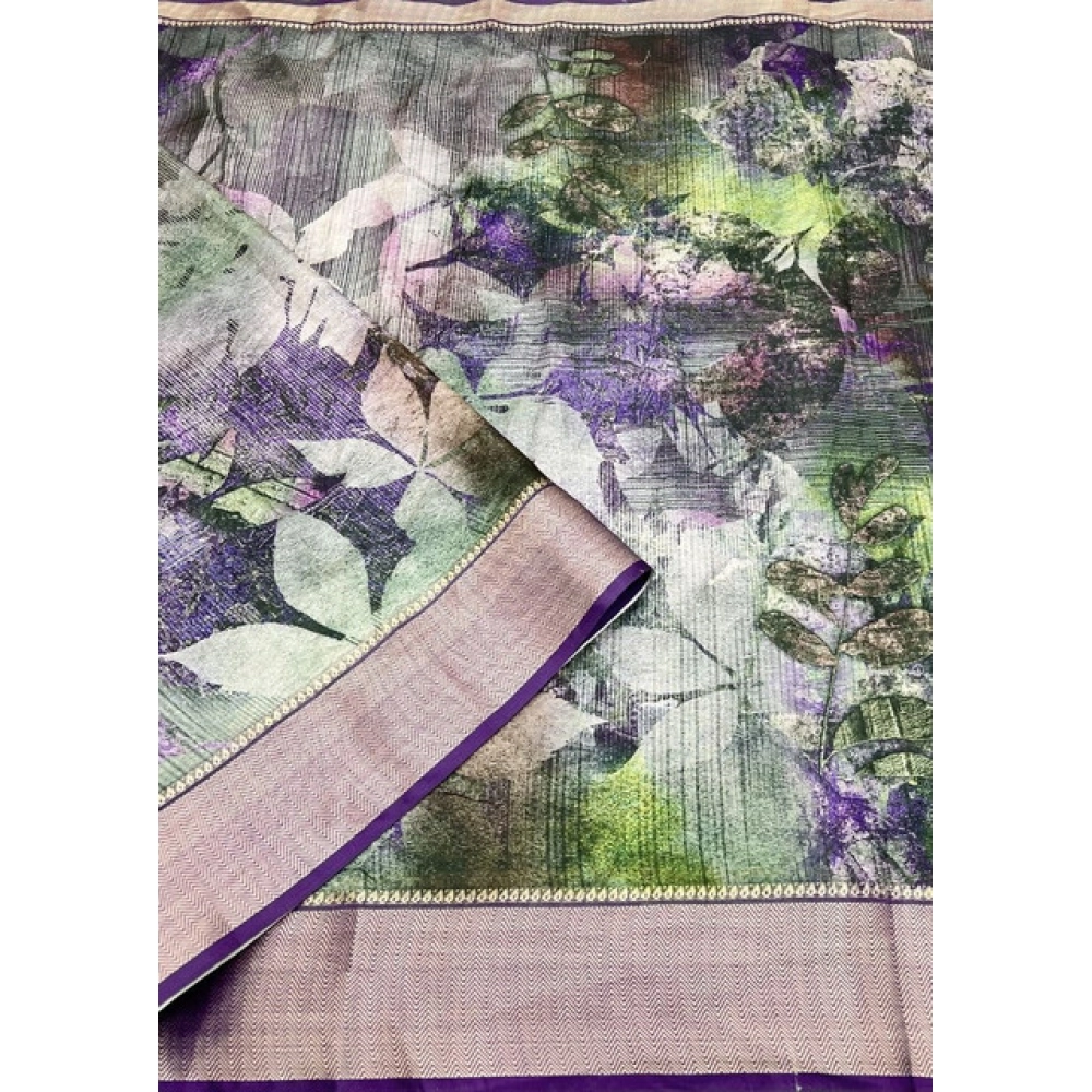 Generic Women's Cotton Silk Printed Saree With Unstitched Blouse 5.5Mtr (Multicolor) Generic Women's Cotton Silk Printed Saree With Unstitched Blouse 5.5Mtr (Multicolor)