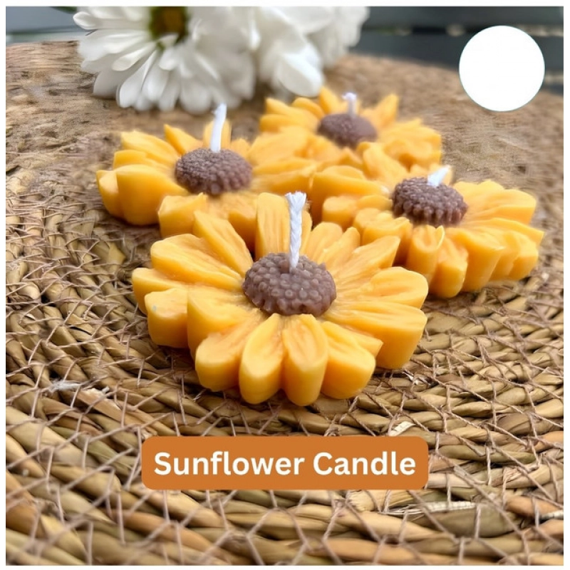 Generic Soya Wax Daisy Floating Candles (6 Pieces)