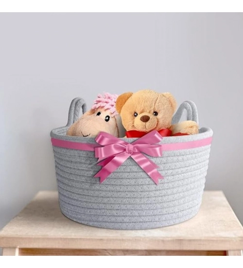 Generic Cotton Pack Of_1 Plain Cat Basket 9x5 Inch (Grey) Generic Cotton Pack Of_1 Plain Cat Basket 9x5 Inch (Grey)