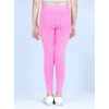 Generic Girl's Cotton Lycra Printed Elasticated Leggings (Pink) Generic Girl's Cotton Lycra Printed Elasticated Leggings (Pink)