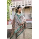 Generic Women's Faux_Tussar Floral Jal With Patola Print Saree With Unstitched Blouse 5.5Mtr (Teal) Generic Women's Faux_Tussar Floral Jal With Patola Print Saree With Unstitched Blouse 5.5Mtr (Teal)