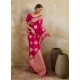 Generic Women's Silk Blend Printed Saree With Unstitched Blouse 5.5Mtr (Magenta) Generic Women's Silk Blend Printed Saree With Unstitched Blouse 5.5Mtr (Magenta)