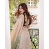 Generic Women's Blended_Cotton Woven_Motifs Saree With Unstitched Blouse 5.5Mtr (Rama_Green)
