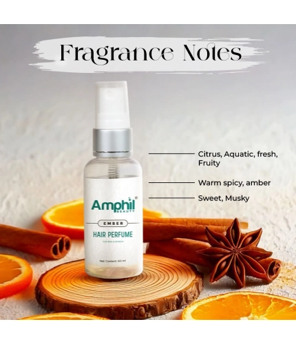 Generic Amphil beauty Ember Unisex Hair perfume 60 ml | Alcohol free | Water based | Paraben Free