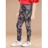 Generic Girl's Cotton Lycra Floral Elasticated Jeggings (Multicolor) Generic Girl's Cotton Lycra Floral Elasticated Jeggings (Multicolor)